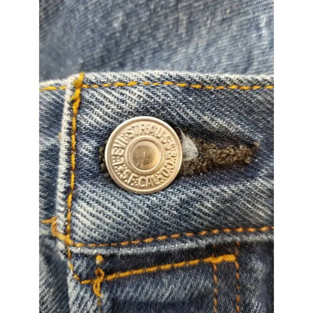 Levi's Men's 501 Jeans Button Fly Denim Blue 42 X 33